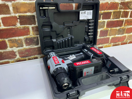 О1 Б/У Шуруповерт Ресанта 18v кейс 123 №e00283541