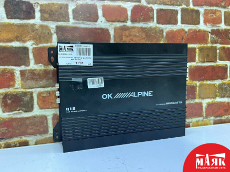 О1 Б/У Усилитель Alpine 4 канала 1800W №e00287143