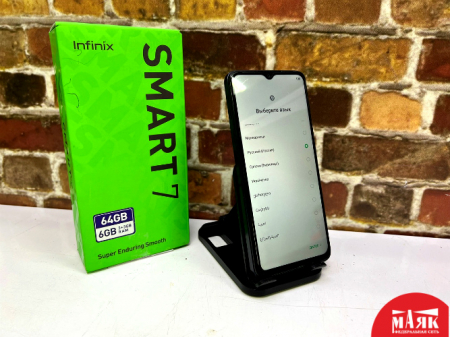 О3 Б/У ст infinix smart 7 6/64gb КОР 350653113197927 №e00318015