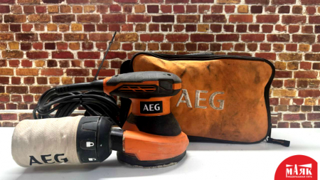 О8 Б/У Эксцентриковая шлифмашина AEG EX 125 ES (сум) 123 №e00320549 К-КОНДРА (АПРЕЛЬ24)