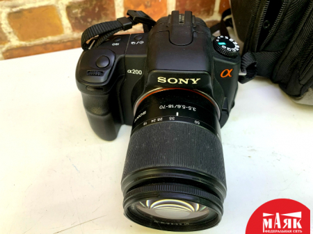 О3 Б/У Зеркальный фотоаппарат sony a200 №e00337711
