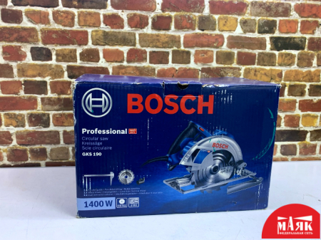 О7 Б/У Циркулярная пила Bosch gks 190 кор 123 №e00343593