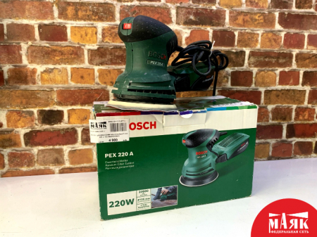 О3 Б/У шлифовальная машинка bosch pex 220 a 123 №e00344909