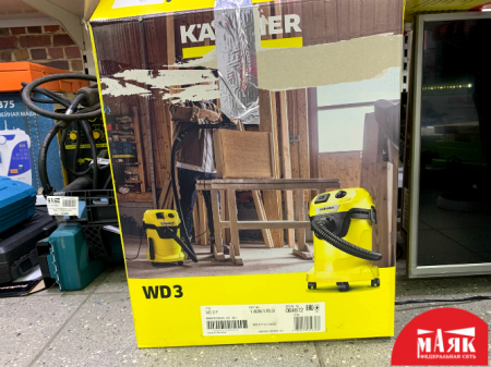 О7 Б/У пылесос Karcher WD 3 P V-17/4/20 кор №e00360091