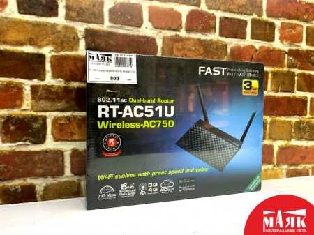 О1 Wi-Fi роутер ASUS RT-AC51U №К00009190