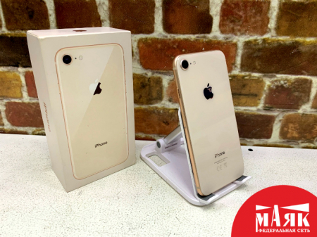 О2 Б/У ст. iPhone 8 2GB/64GB 100% (кор) 352991098968955 №e00425945