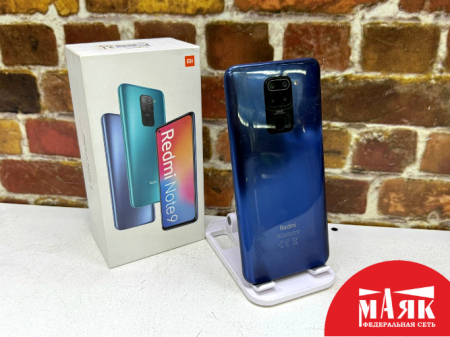 О2 Б/У ст. Redmi Note 9 4GB/128GB (кор) 868229051380604 №e00440775