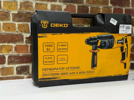 О3 Б/У Перфоратор сетевой SDS-plus Deko ZKH1000W 123 №e00446086