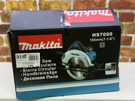 О4 Б/У Циркулярная пила makita hs7000 новая 123 №e00448897