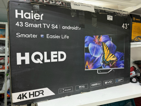 О3 Б/У Haier 43" SMART TV S4 новый hqled 25 год №e00449043