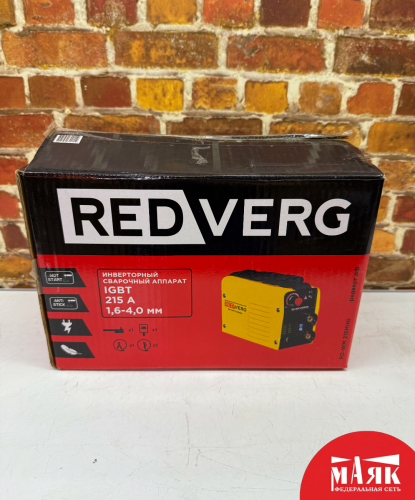 О5 Б/У Сварочный аппарат RedVerg RD-WM 215MINI 123 №e00459727