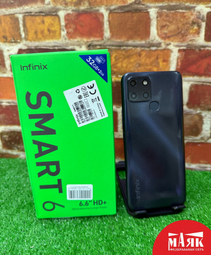 О3 Б/У ст. Infinix Smart 6  2GB/32GB (кор) 357556464370469 №e00470172