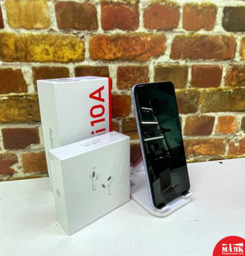 О2 Б/У ст Redmi 10A 4/64GB НОВЫЙ КОМПЛЕКТ 862590066093268 №К00004685
