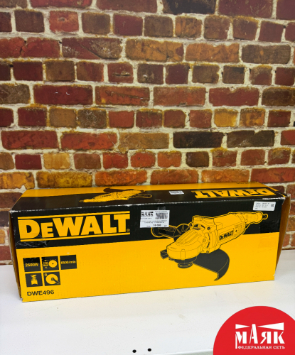 О2 Б/У Угловая шлифмашина DEWALT DWE496 кор 123 №e00490748