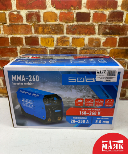 О5 Б/У SOLARIS Сварочный инвертор MMA-260 123 №e00490842