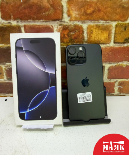 О2 Б/У ст. iPhone 16 Pro Max 8GB/1TB 100% (кор) 358132391746327 №e00487588